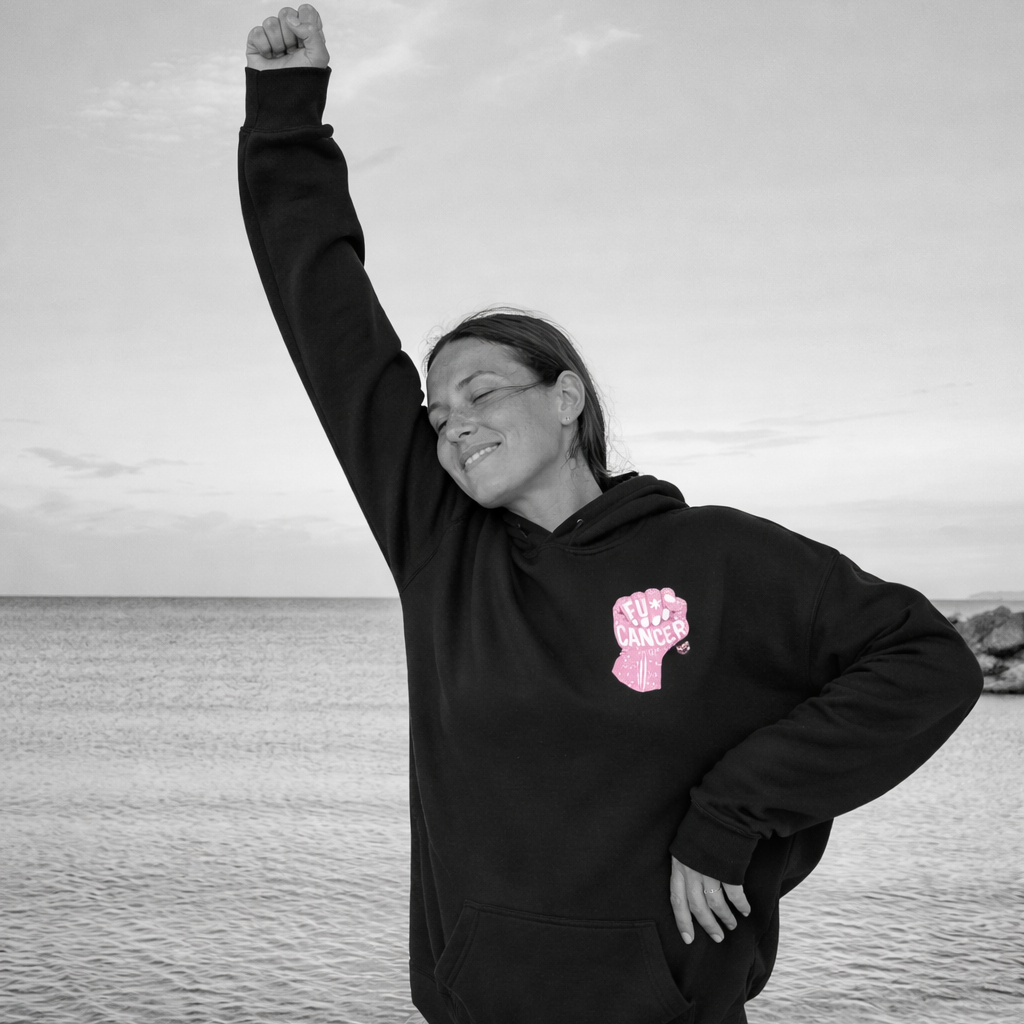 Ladies Stand with Me FU*K Cancer Hoodie